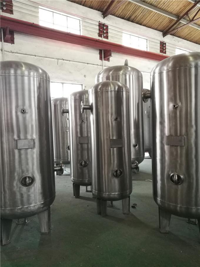 Refillable Stainless Steel Compressed Air Receiver Tank For Non Toxic Gases 5000L Capacity