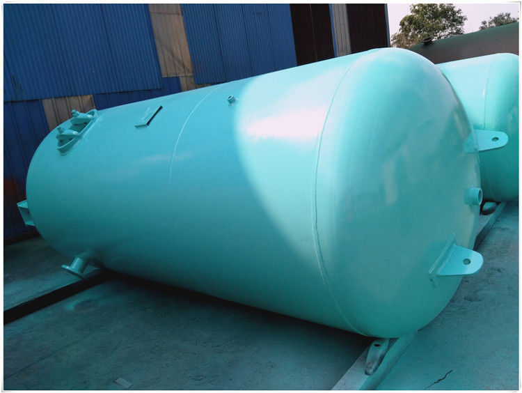 Blue Vertical Air Receiver Tank Pressure Vessel , Low Pressure Air Compressor Holding Tank
