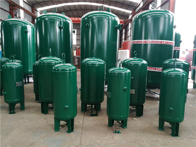 400 Gallon Vertical Industrial Compressed Air Receiver Tanks High Temperature Resistant
